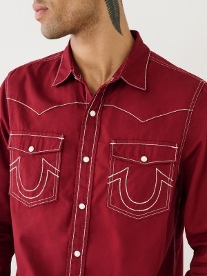 Camisas True Religion Big T Western Redwood | 79YFENUXH