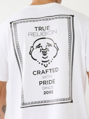 Camiseta True Religion Buddha Logo Blancas | 24BEITCOS