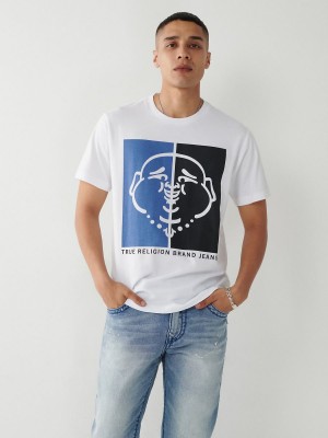 Camiseta True Religion Buddha Logo Blancas | 41MRIFXBQ