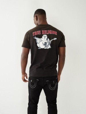 Camiseta True Religion Buddha Logo Negras | 01NABPGSI