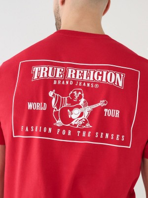 Camiseta True Religion Buddha Logo Red/Tangerine | 19GBWJYQS