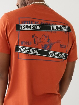 Camiseta True Religion Buddha Logo Rlgn Tape PICANTE | 31TFYJOIU