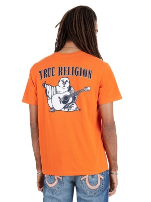 Camiseta True Religion Buddha Logo Vermillion | 52USJHZGQ