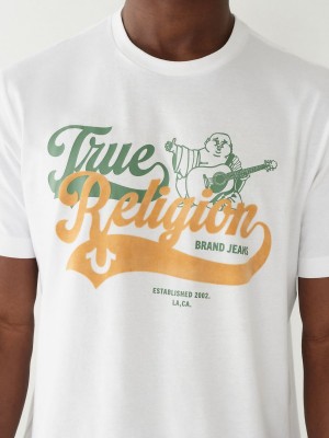 Camiseta True Religion Buddha Relaxed Blancas | 14TWNSVJD