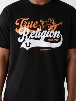 Camiseta True Religion Buddha Relaxed Negras | 13YDAKGCF