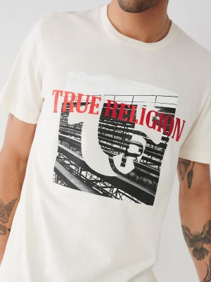 Camiseta True Religion Estampadas Blancas | 70FHTUQGJ