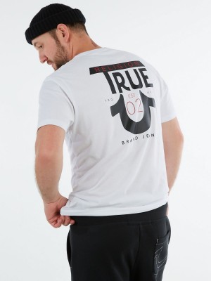 Camiseta True Religion Logo Blancas | 63QABCEIW