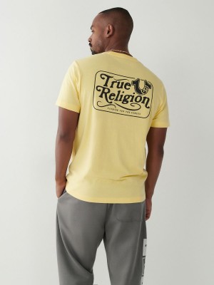 Camiseta True Religion Logo Limón | 07ZBFRVAX