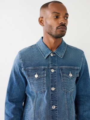 Chaqueta True Religion Classic Denim Medium Flake | 70NCSARYL