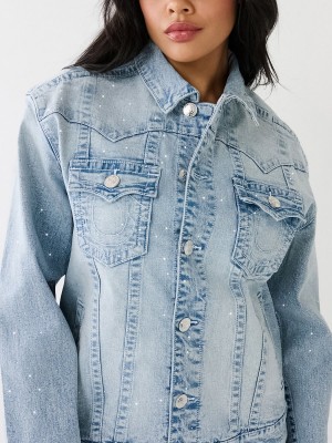 Chaqueta True Religion Crystal Oversized Jimmy Mimosa | 08SQHYMZU