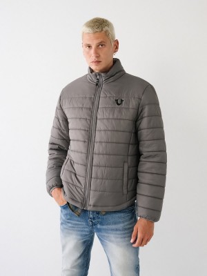 Chaqueta True Religion Puffer Granite | 85UEOFAGV