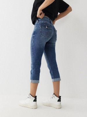 Jeans Skinny True Religion Jennie Curvy Crop Azules | 58GQLAZIF