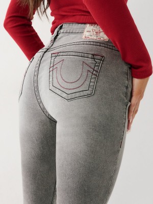 Jeans Skinny True Religion Jennie Mid Rise Curvy Gris Azules | 50EJLYZGI