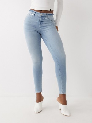 Jeans Skinny True Religion Jennie Mid Rise Curvy Azules Claro | 48FEPSGLV