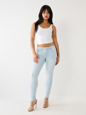 Jeans Skinny True Religion Jennie Mid Rise Curvy Verde Menta | 73KWSXQZI