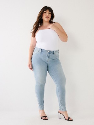 Jeans Skinny True Religion Plus Jennie Mid Rise Curvy Peak Spot | 28ZOATNXL