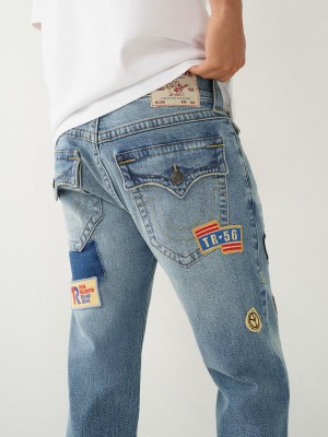 Jeans Skinny True Religion Rocco Patches Azules | 10CQSVNDH