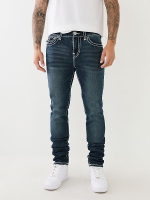 Jeans Skinny True Religion Rocco Stacked Super T Azules Oscuro | 95UHFZPVK