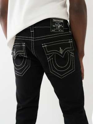 Jeans Skinny True Religion Rocco Stacked Negras | 61XGYHNTD