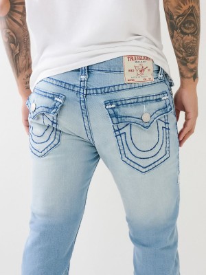 Jeans Skinny True Religion Rocco Super T Flap Azules Claro | 94XOHLSDE