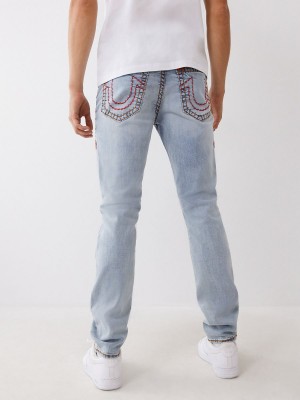 Jeans Skinny True Religion Rocco Super T Stitch Azules Claro | 93WUADRIS