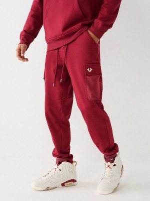 Pantalones Jogger True Religion Cargo Revolt Cranberry | 69TDEFVJZ