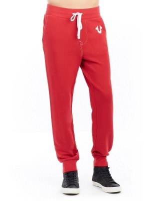 Pantalones Jogger True Religion Classic Logo Rojas | 29ABCETSO