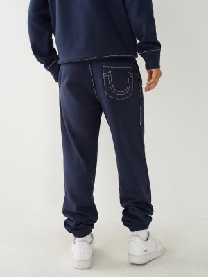 Pantalones Jogger True Religion Heritage Big T Navy/Sapphire | 78ERLOTAC