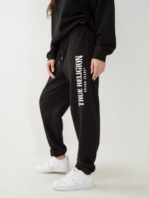 Pantalones Jogger True Religion Logo Negras | 02LRHXWVN