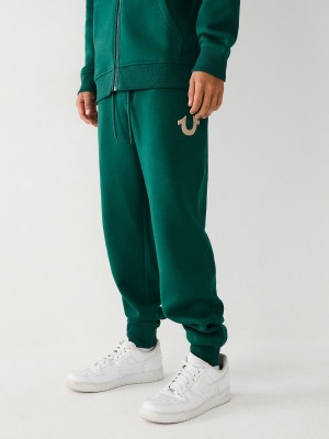 Pantalones Jogger True Religion Logo Verde | 50HPAYLJM