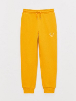 Pantalones True Religion Niño Logo Amarillo | 75EWMVTGR