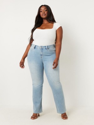 Straight Jeans True Religion Plus Billie Mid Rise Peak Spot | 46JNMKUTX