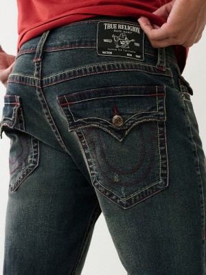 Straight Jeans True Religion Ricky Azules Oscuro | 27AVQYDCZ