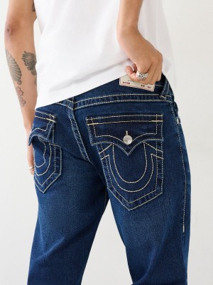 Straight Jeans True Religion Ricky Big T Stitch Verde Menta | 31VNXOUZM