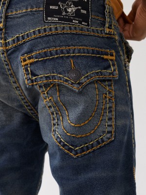 Straight Jeans True Religion Ricky Super T Stitch Azules | 97KZSYBHC