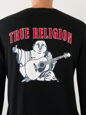 Sudadera True Religion Buddha Logo Sueter Negras | 75WQNFLOP