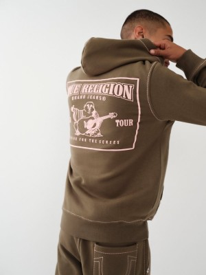 Sudadera con Capucha True Religion Big T Zip Kalamata | 52UKTIFVH