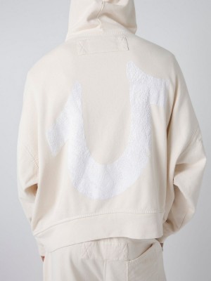 Sudadera con Capucha True Religion Sebastien Ami X Logo Blancas | 83MOZSPBR