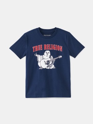 Tops True Religion Niño Buddha Logo Navy/Sapphire | 06DRGIYOA