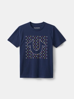 Tops True Religion Niño Horseshoe Navy/Sapphire | 41GYEHATQ