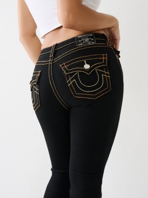 Vaqueros Bootcut True Religion Becca Mid Rise Big T Negras | 21TJIRGUO