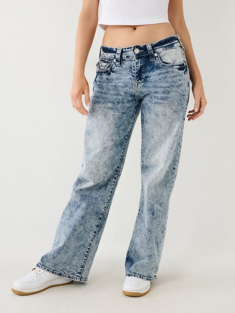 Baggy Jeans True Religion Bobbi Acid Wash Baggy Crystal Cascade | 23ANXVDHF