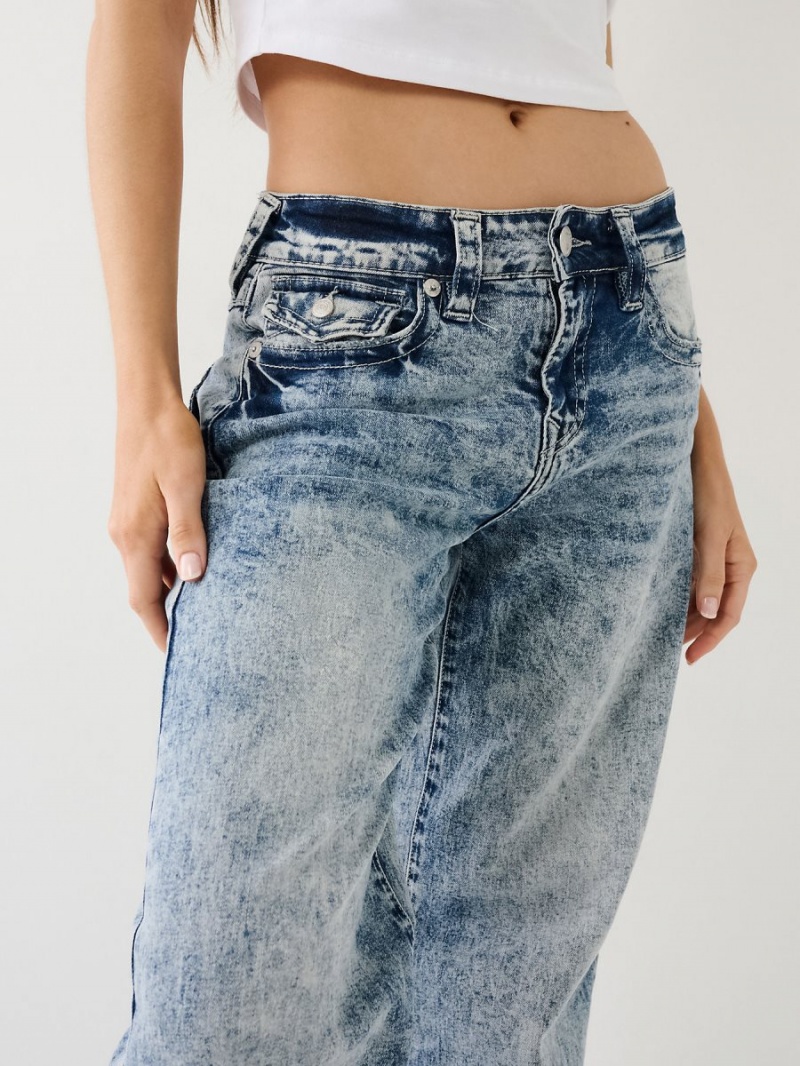 Baggy Jeans True Religion Bobbi Acid Wash Baggy Crystal Cascade | 23ANXVDHF