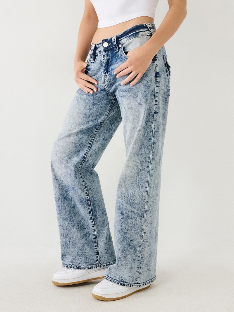 Baggy Jeans True Religion Bobbi Acid Wash Baggy Crystal Cascade | 23ANXVDHF