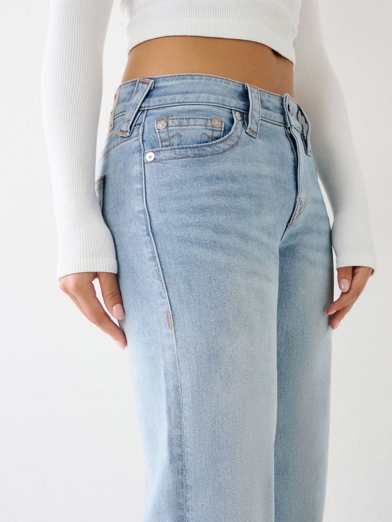 Baggy Jeans True Religion Bobbi Baggy Azules Claro | 72KMYGJBC