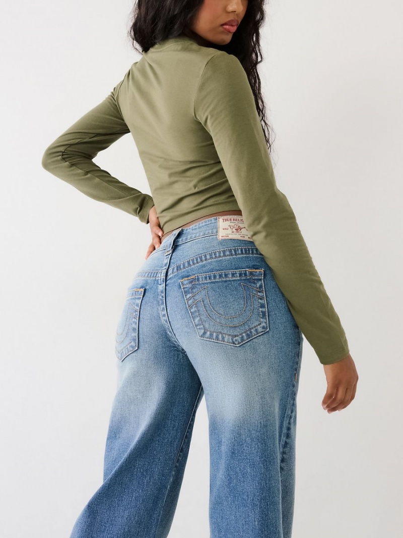 Baggy Jeans True Religion Bobbi Baggy Azules | 92YHFQEJU