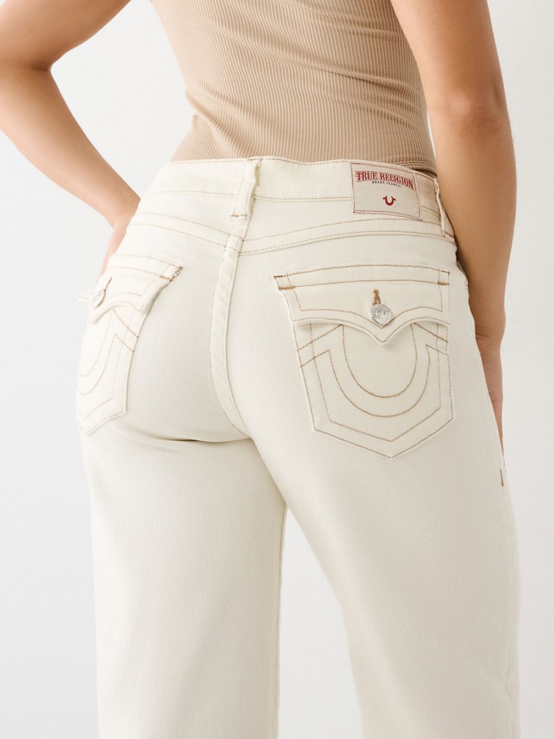 Baggy Jeans True Religion Bobbi Baggy Blancas | 75ZBYCKLR