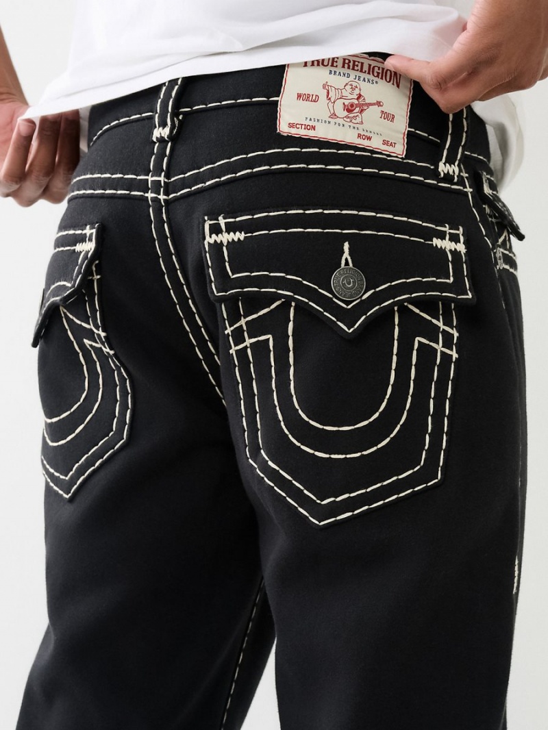 Baggy Jeans True Religion Bobby Baggy Fleece Super T Negras | 87ERLXPSZ