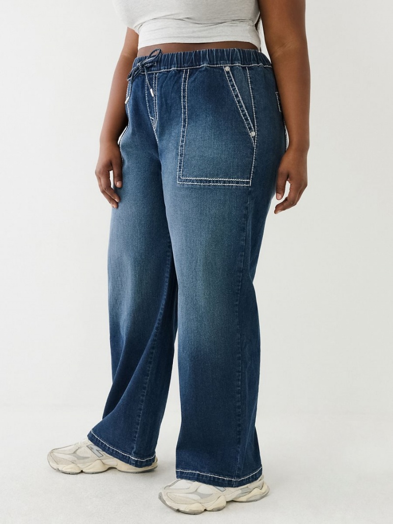 Baggy Jeans True Religion Plus Relaxed Baggy Big T Love In A Mist | 89XLDONGI