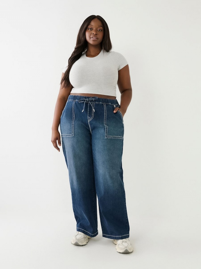 Baggy Jeans True Religion Plus Relaxed Baggy Big T Love In A Mist | 89XLDONGI